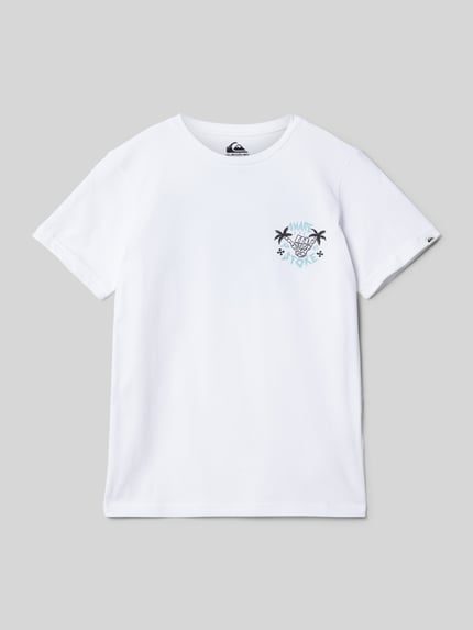 Quiksilver T-shirt z okrągłym dekoltem Biały 1