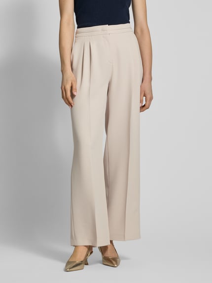 MORE & MORE Straight Leg Stoffhose mit elastischem Bund Offwhite 4