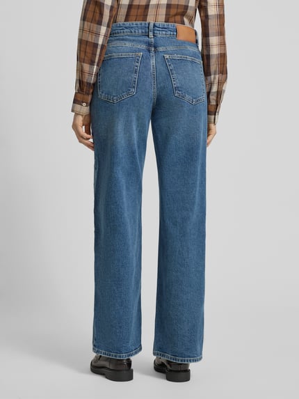 Marc O'Polo Wide leg jeans van een mix van katoen en viscose Jeansblauw - 5