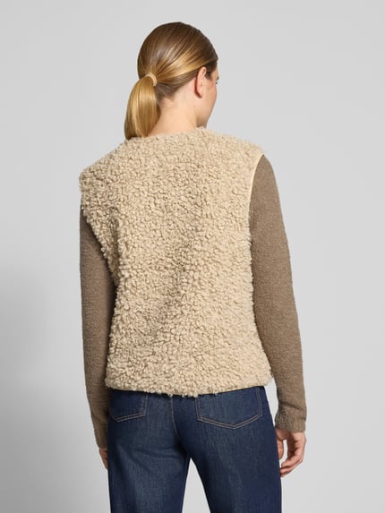 LOLLYS LAUNDRY Weste aus Teddyfell Modell 'Vada' Sand 5