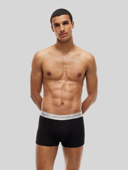 Tommy Hilfiger Trunks mit elastischem Logo-Bund im 3er-Pack Black 6