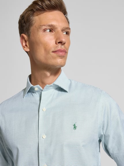Polo Ralph Lauren Regular Fit Business-Hemd mit Kentkragen Gruen 3