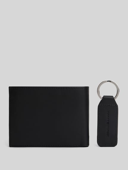 Tommy Hilfiger Portemonnaie aus echtem Leder Black 1