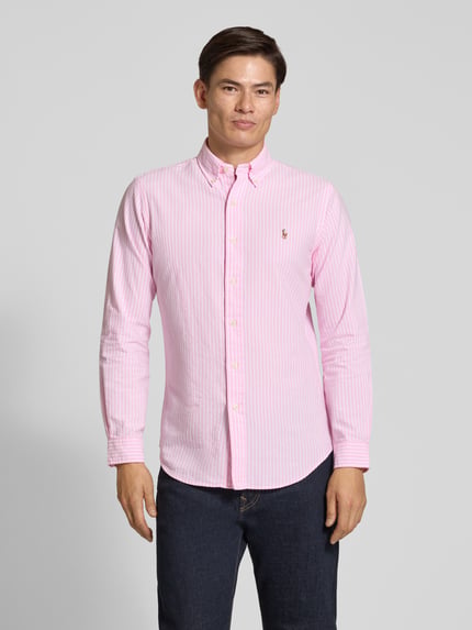 Polo Ralph Lauren Regular Fit Freizeithemd aus reiner Baumwolle Rosa 4