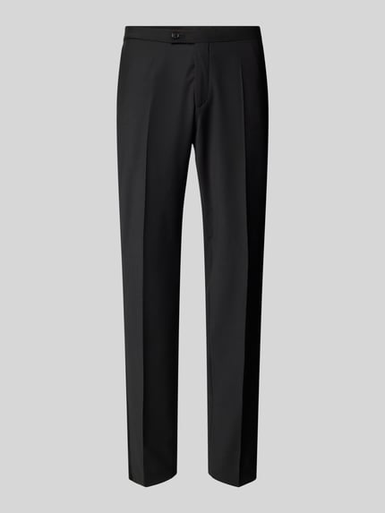 CG – CLUB of GENTS Pantalon met persplooien, model 'Pierre' Zwart - 2