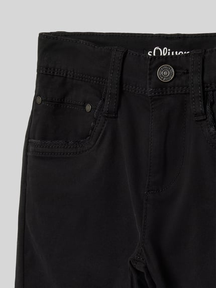 s.Oliver RED LABEL Slim fit jeans met katoen Zwart - 2