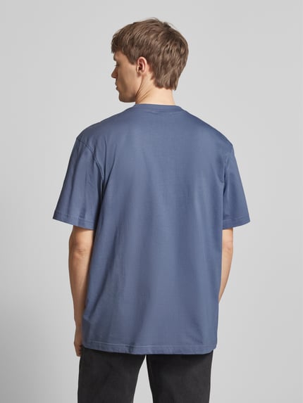 Calvin Klein Jeans T-shirt met labeldetail Rookblauw - 5