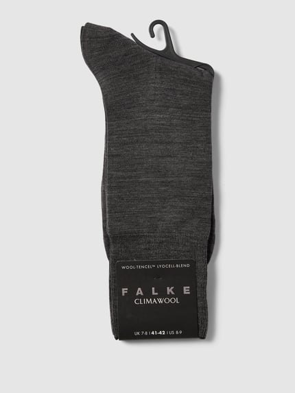 FALKE Sokken met wol, model 'ClimaWool' Antraciet - 3