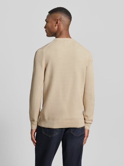 Marc O'Polo Regular fit gebreide pullover van zuiver katoen Ecru - 5