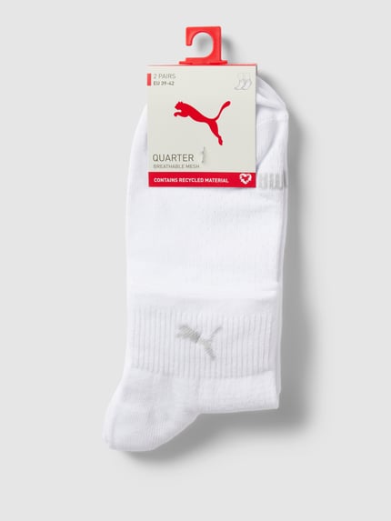 PUMA Socken mit Logo-Print im 2er-Pack Weiss 3