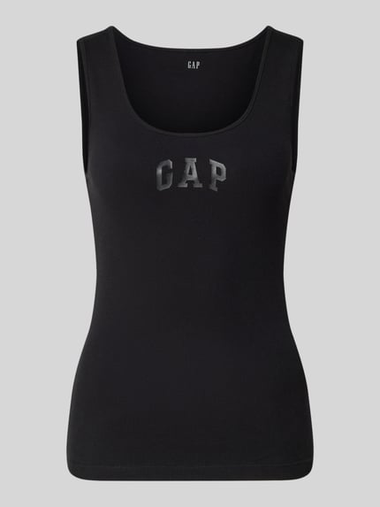 Slim Fit Top mit Logo-Print Shop The Look MANNEQUINE