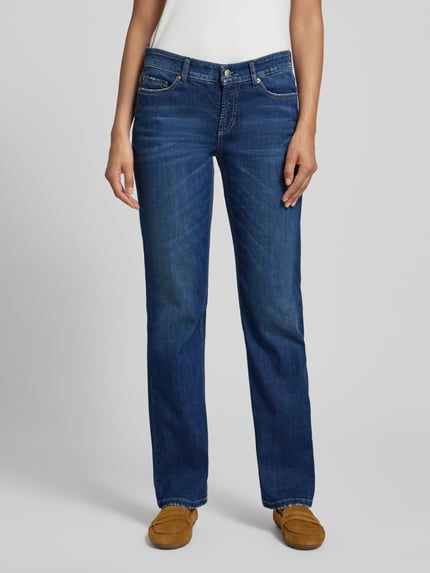 CAMBIO Slim Fit Jeans mit 5-Pocket-Design Blau 4