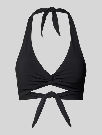 Bikini-Oberteil mit Label-Detail Modell 'SOLID' Shop The Look MANNEQUINE
