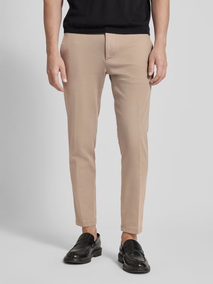 DRYKORN Tapered Fit Stoffhose mit Gürtelschlaufen Modell 'AJEND' Beige 4