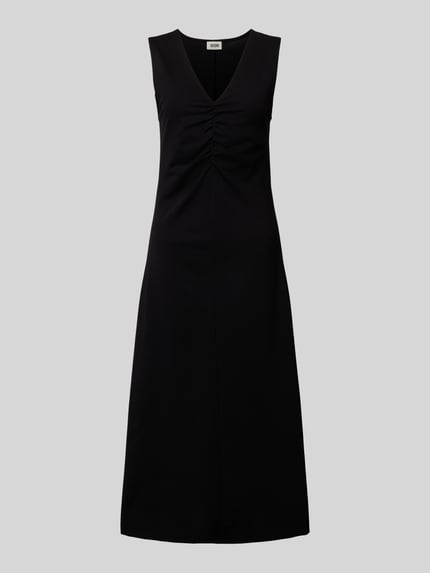 DRYKORN Midikleid mit V-Ausschnitt Modell 'JOVANA' Black 2