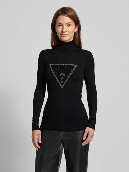 GUESS Strickpullover mit Rollkragen Modell 'MELANIE' Black 4