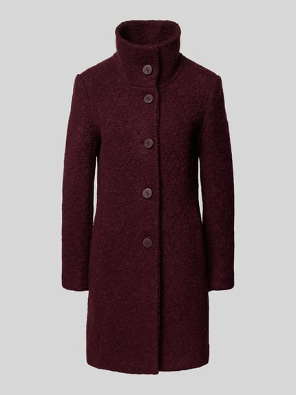 Milo Coats Mantel mit Knopfleiste Modell 'LISETTE' Bordeaux 2