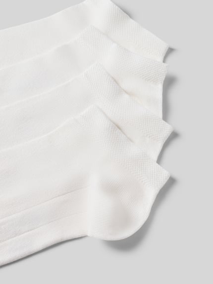 Produktfoto, Slim Fit Socken aus Viskose-Mix im 4er-Pack von Christian Berg Men, weiß, elastisch, feine Struktur, knöchellang für Herren