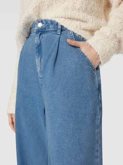 NOISY MAY® Flared jeans met knoop- en ritssluiting, model 'KENJA' Jeansblauw - 3