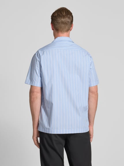 Selected Koszula casualowa o kroju relaxed fit z czystej bawełny model ‘RLXHOLGER’ Jasnoniebieski 5