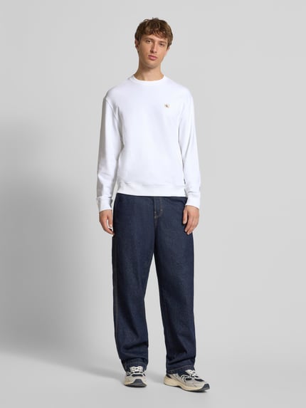 Calvin Klein Jeans Sweatshirt met labeldetail en ronde hals Wit - 1