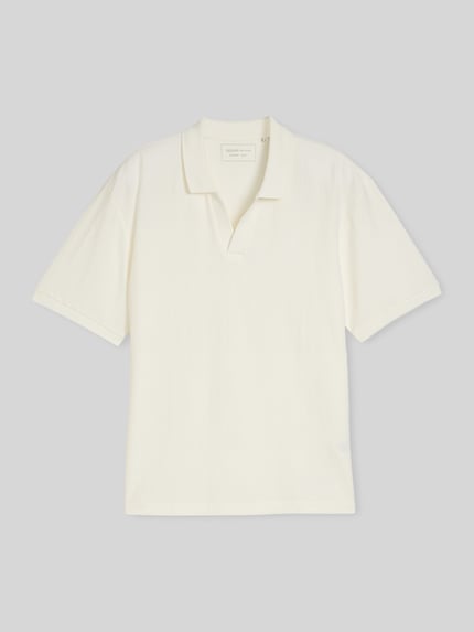 Tom Tailor Denim Regular Fit Poloshirt aus reiner Baumwolle Weiss 2