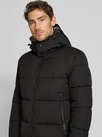 Strellson Regular fit gewatteerdl jack van waterdicht materiaal, model 'ARCOLA' Zwart - 3