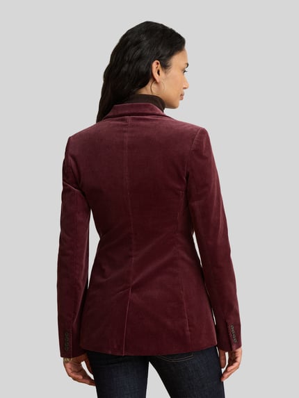 Lauren Ralph Lauren Regular Fit Kurzblazer mit Logo-Applikation Bordeaux 5