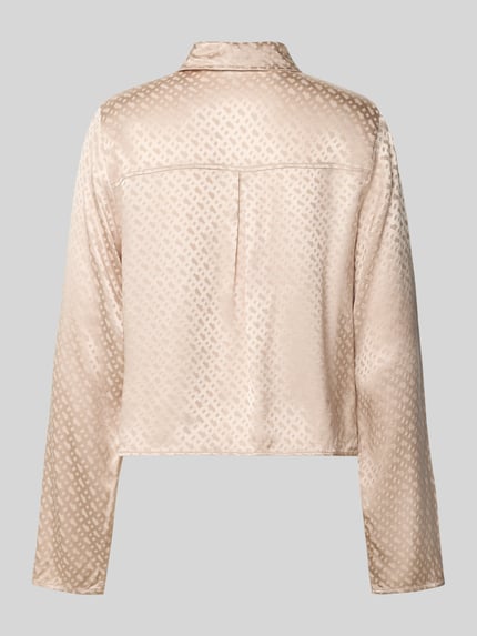 BOSS Relaxed fit pyjamatop van pure viscose, model 'B MONOGRAM' Beige - 3