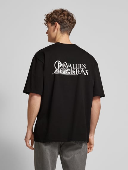 PEGADOR Oversized T-Shirt mit Label-Print Black 5