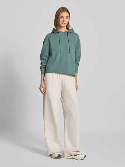 PIECES Regular Fit Hoodie aus Baumwoll-Mix Modell 'CHILLI' Schilf 1