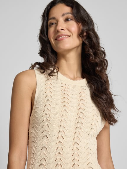 Rich & Royal Strickkleid mit Rundhalsausschnitt Offwhite 3