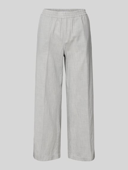 Produktfoto, Culotte mit französischen Eingrifftaschen Modell 'Linn' von Angels, reine Baumwolle, hellgrau, Loose Fit, elastischer Bund, glatte Textur