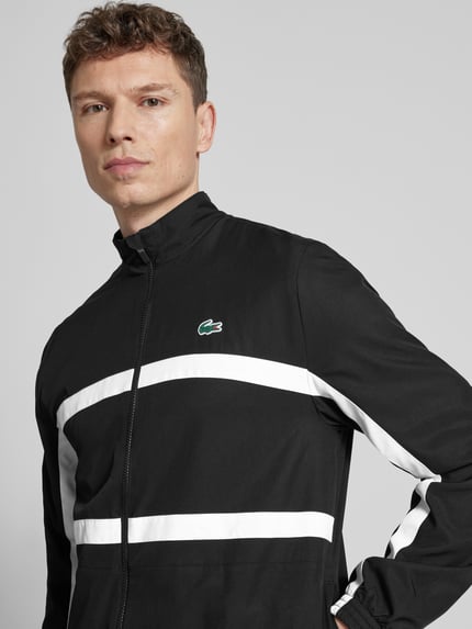 Lacoste Sport Regular Fit Trainingsanzug mit Kontraststreifen Black 3