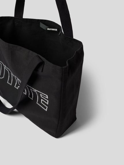 ROTATE shopper met labelapplicatie Zwart - 5