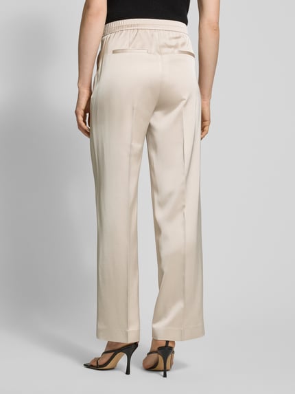 COMMA Straight Leg Stoffhose mit elastischem Bund Beige 5