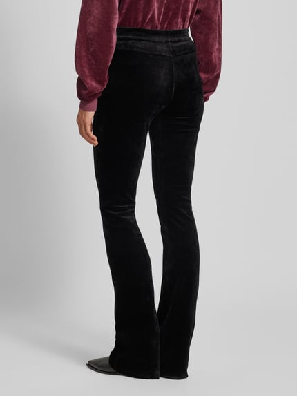 ARMEDANGELS Slim fit bell bottom met labeldetail, model 'RONJAAL' Zwart - 5