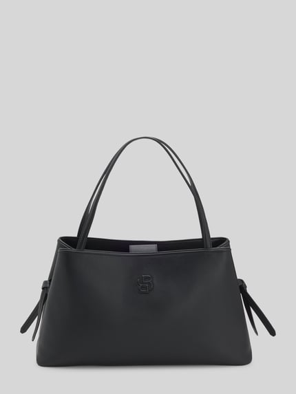 BOSS Shopper aus Kunstleder mit Logo-Prägung Black 2
