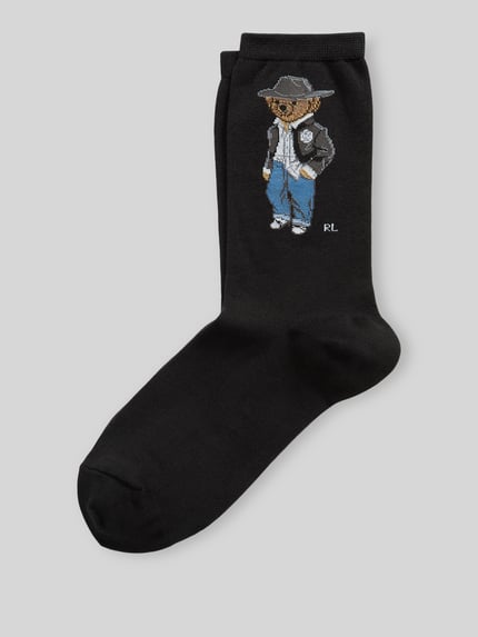 Polo Ralph Lauren Socken mit Bärenmotiv Black 1