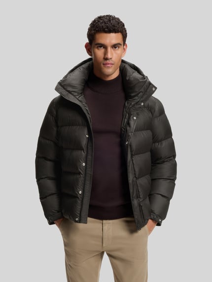 BOSS Orange kurtka pikowana o kroju regular fit z kapturem model 'Omaris' Czarny 4