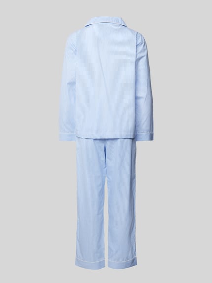 Lauren Ralph Lauren Pyjama mit Brusttasche Blau 3