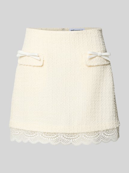 Minirok met wol Shop The Look MANNEQUINE