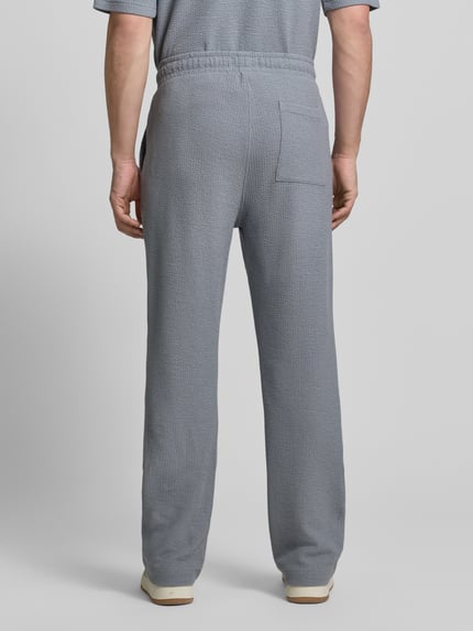 Jake*s Studio Men Straight Fit Sweatpants mit elastischem Bund Rauchblau 5