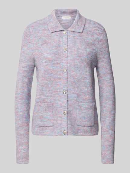 Christian Berg Woman Regular Fit Strickjacke mit Zierknöpfen Bleu 1