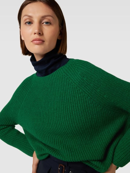 Weekend Max Mara Strickpullover mit Rundhalsausschnitt Modell 'XENO' Gruen 3