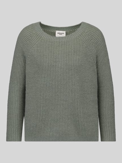 Weekend Max Mara Regular fit pullover met mohairgehalte model 'XENO' Lichtgroen - 2