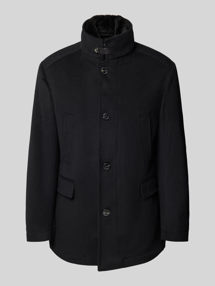 JOOP! COLLECTION Mantel mit Stehkragen Modell '17 JO-48Gary' Black 1