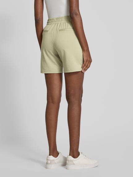 ICHI Regular Fit Shorts mit Bundfalten Modell 'Kate' Schilf 5