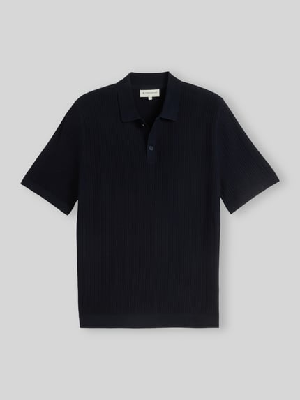 Tom Tailor Regular Fit Poloshirt aus reiner Baumwolle Marine 2