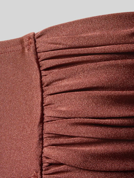 Produktfoto, Mid Waist Bikini-Slip mit Raffungen Modell 'ISLA' von Barts aus Material-Mix mit Stretch-Anteil und Seitliche Raffungen, Damen